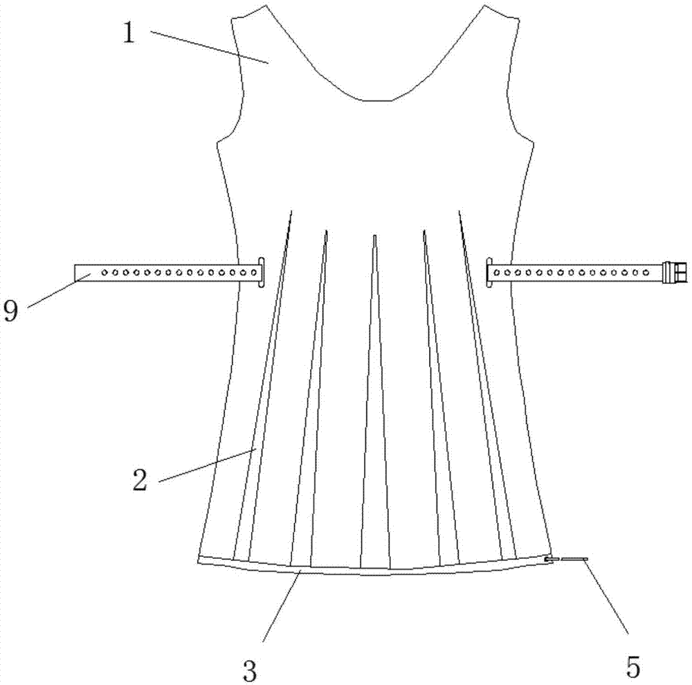 一种可改变长短的裙子的制作方法