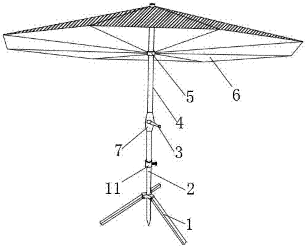 一种户外挡雨遮阳两用的雨伞的制作方法