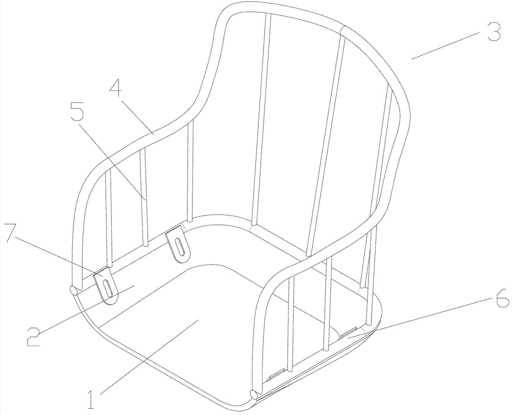 一种椅座内部支撑结构及具有该支撑结构的椅座的制作方法