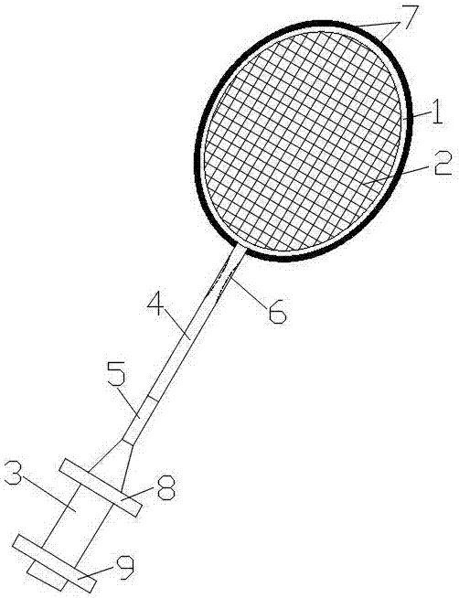 一种双向弹性羽毛球拍的制作方法