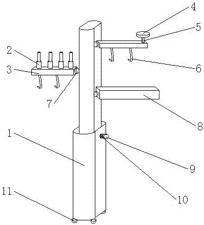 一种实验室器具用支架的制作方法