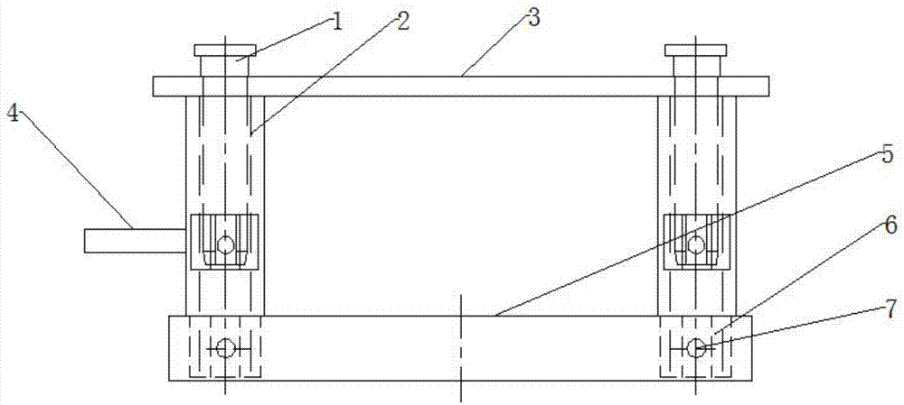 一种扁向结构销轴砸销模具的制作方法