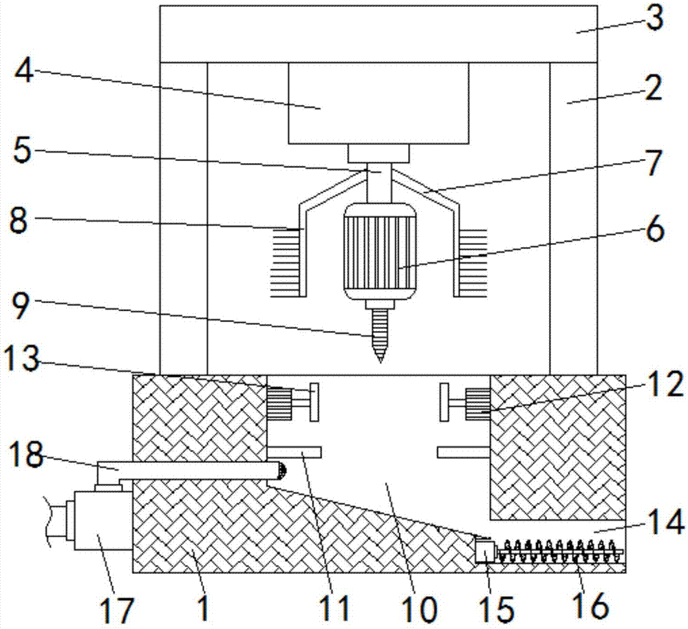 一种具有自动清理加工废屑功能的冲钻模具的制作方法