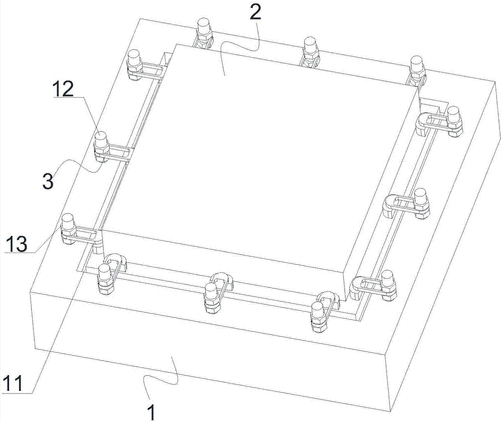 一种泡沫成型机的模具固定结构的制作方法