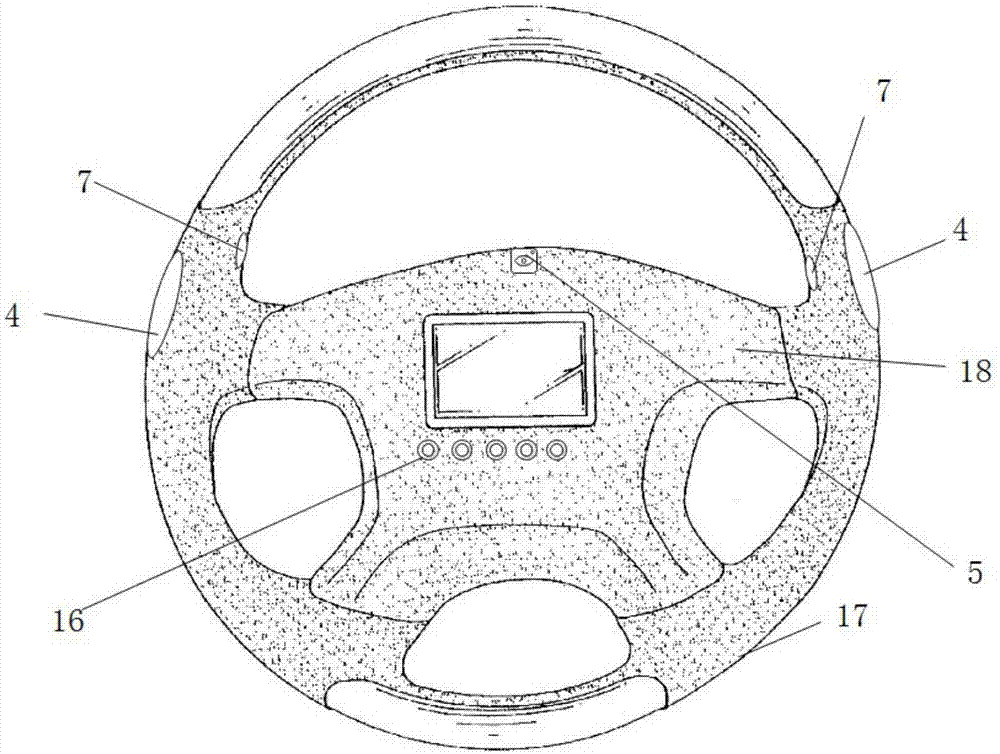 一种基于生物传感器的方向盘的制作方法