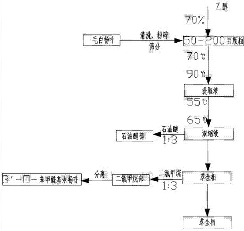 从毛白杨叶中提取3′-O-苯甲酰基水杨苷的方法及3′-O-苯甲酰基水杨苷的应用与流程