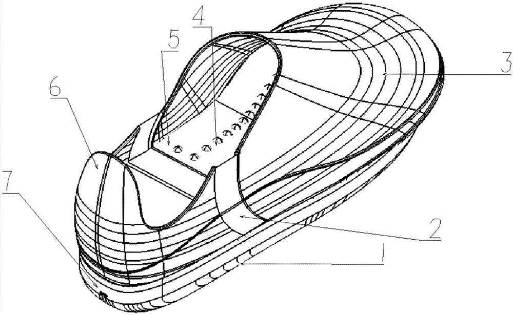 一款可调节尺寸的医用鞋的制作方法