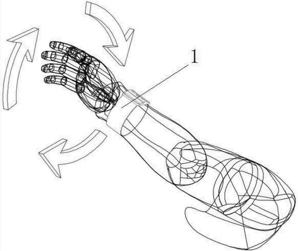 一种臂式手势控制跑步机的手环的制作方法