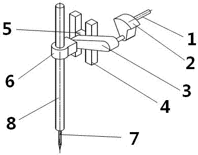 一种花样缝纫机的机针旋转装置的制作方法