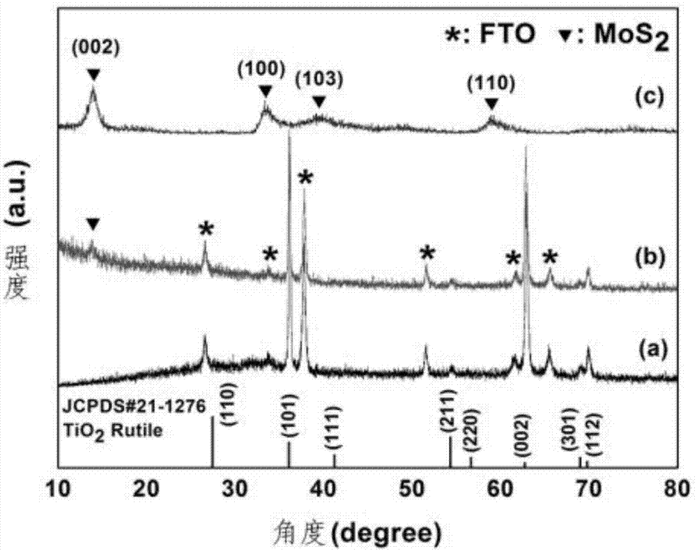 一种MoS2/TiO2异质结构薄膜光催化剂的制备方法与流程