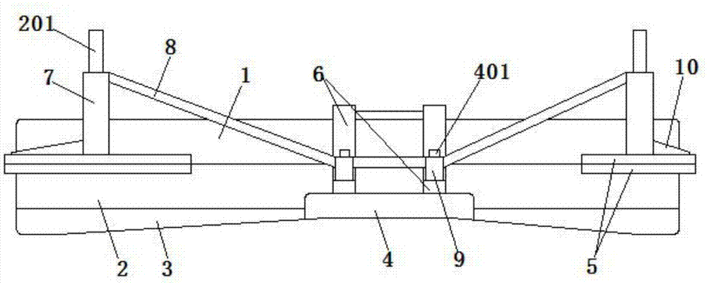 一种冲浪板发泡模具合压结构的制作方法