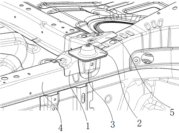 一种汽车后悬弹簧固定座支撑结构及汽车的制作方法