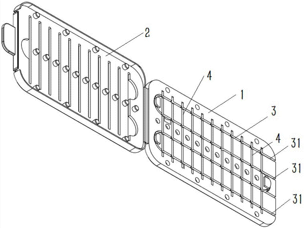 一种新型缝合线包装盒线槽结构的制作方法