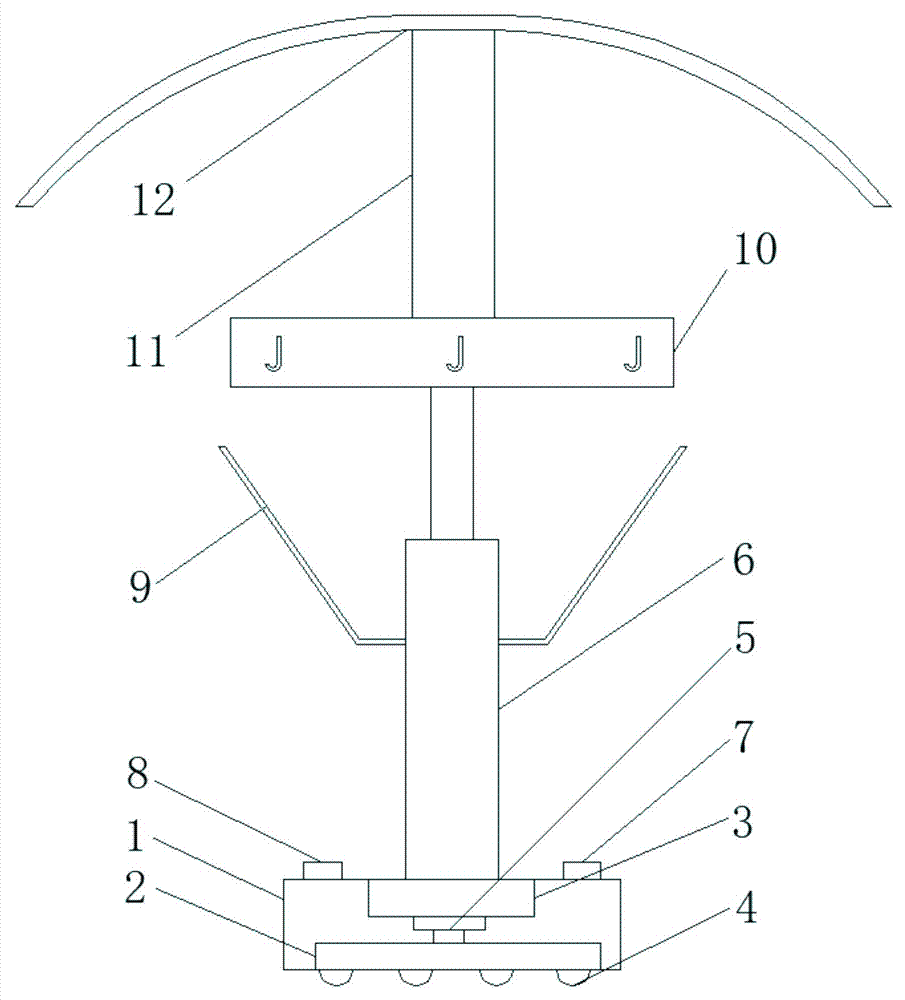 一种方便移动的卫浴挂架的制作方法