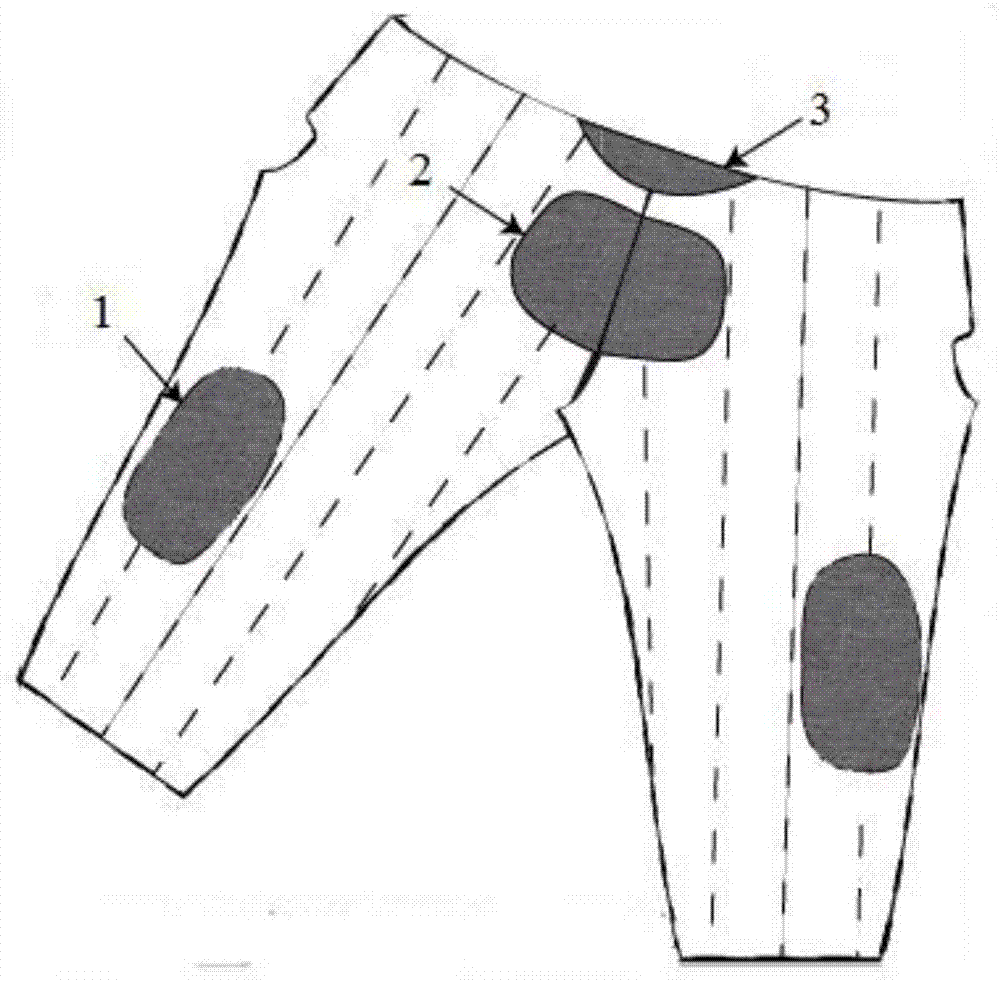 一种生物质石墨烯贴片速热能量裤的制作方法