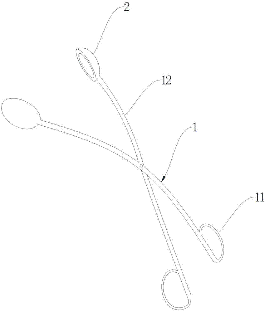 一种扁桃体夹钳的制作方法