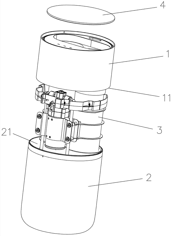 净水机的壳体安装结构的制作方法