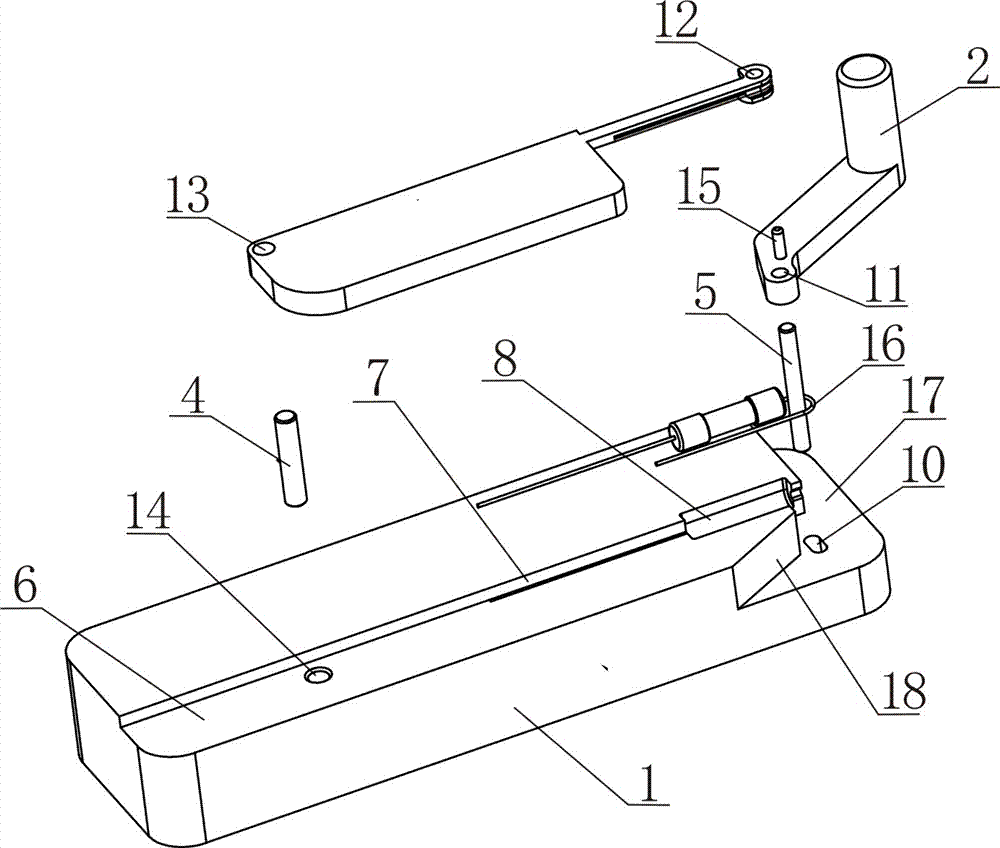 电子元件引角折弯工具的制作方法