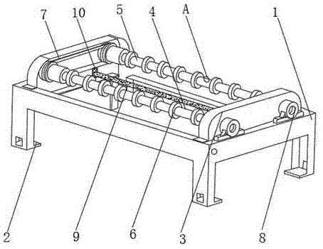 一种圆织机便于调节张紧程度的送经装置的制作方法