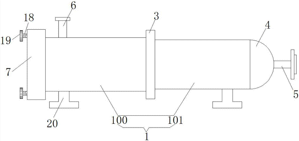一种便于更换滤网的不锈钢列管式冷凝器的制作方法