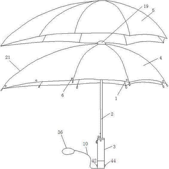 女性防狼喷雾伞的制作方法
