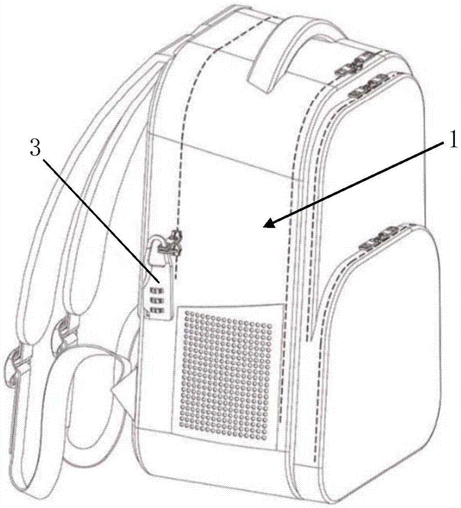 安全防盗背包的制作方法