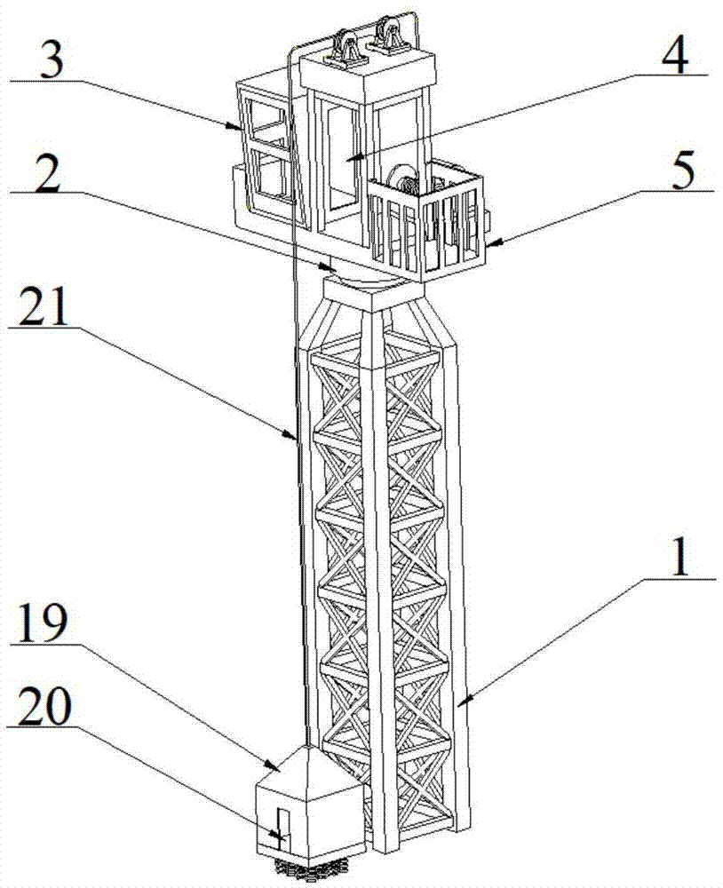 一种塔吊式起重机的升降装置的制作方法