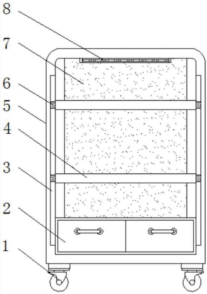 一种建筑工程管理资料的保险柜的制作方法