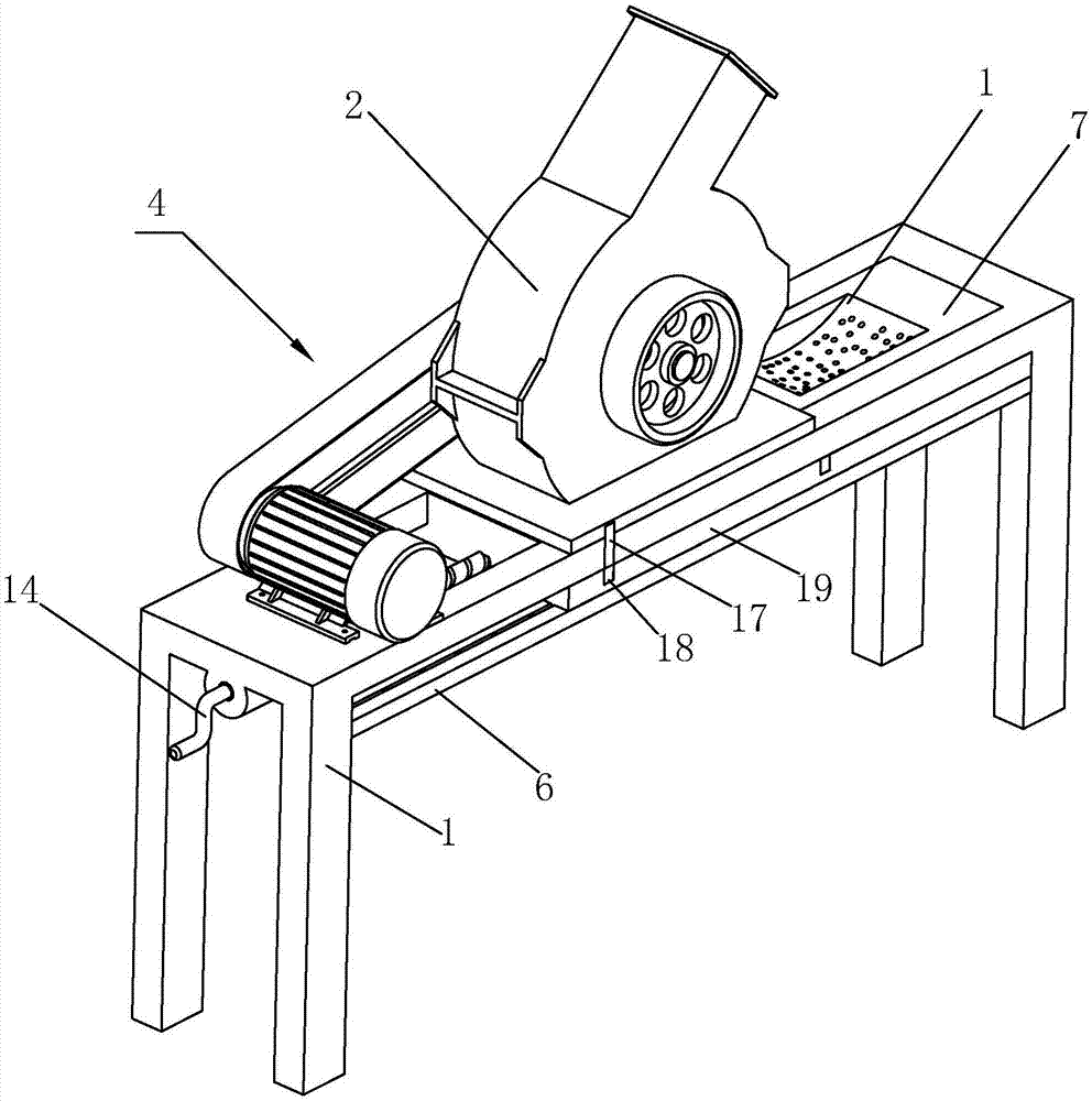 一种锤式破碎机的筛板调节装置的制作方法