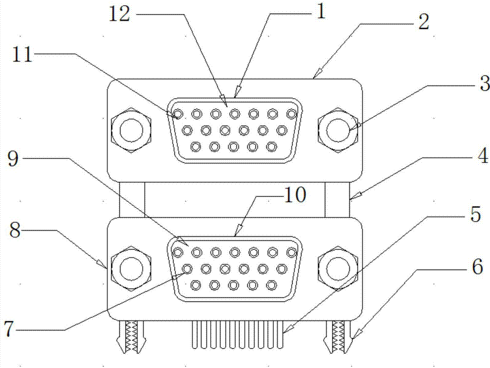 一种公母铆锁式连接器的制作方法