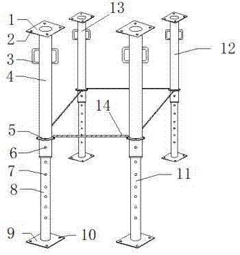 一种建筑模板支撑装置的制作方法