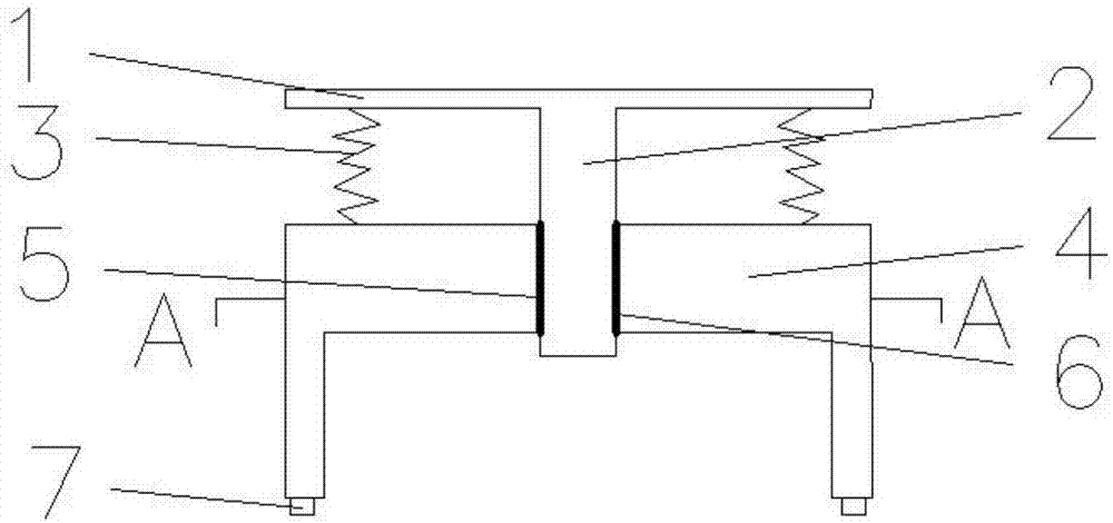 一种弹簧式摩擦减震支座的制作方法