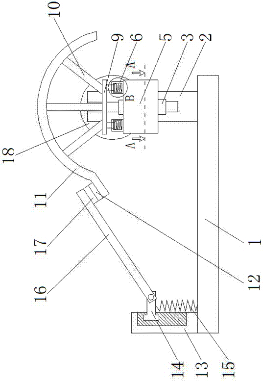 一种复合机收料压辊防护装置的制作方法