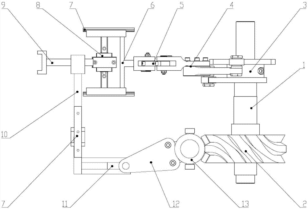 弧面凸轮和共轭凸轮配合驱动型机械手的制作方法