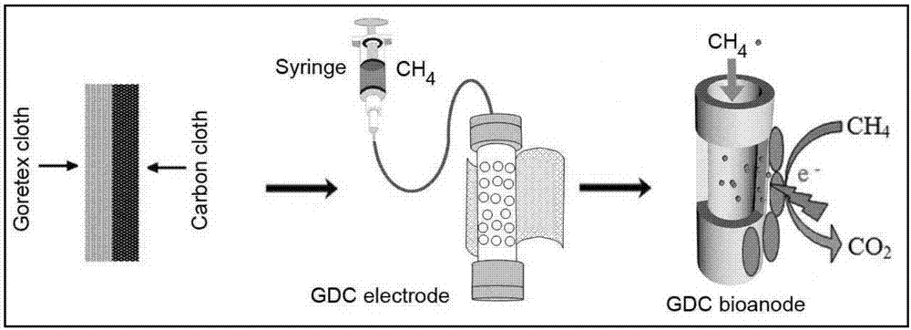 一种甲烷驱动微生物燃料电池阳极及其制备方法和应用与流程