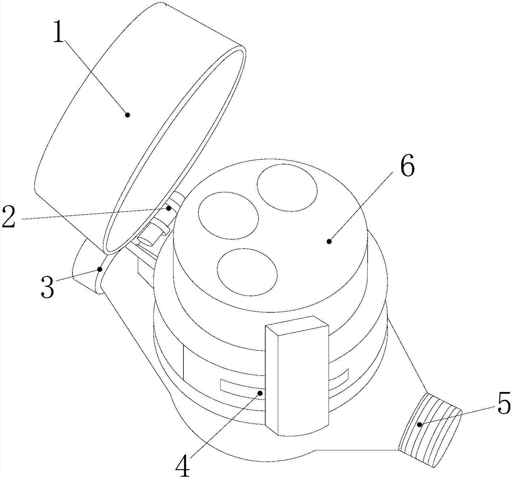 一种可自动打开水表盖的机械水表的制作方法