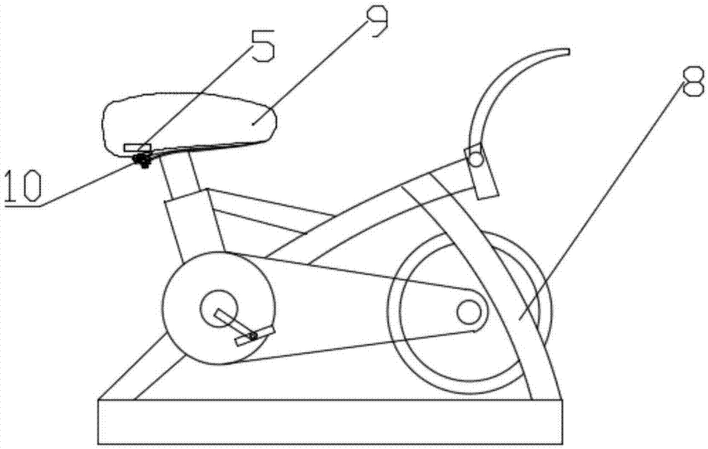 一种可发电健身自行车的制作方法