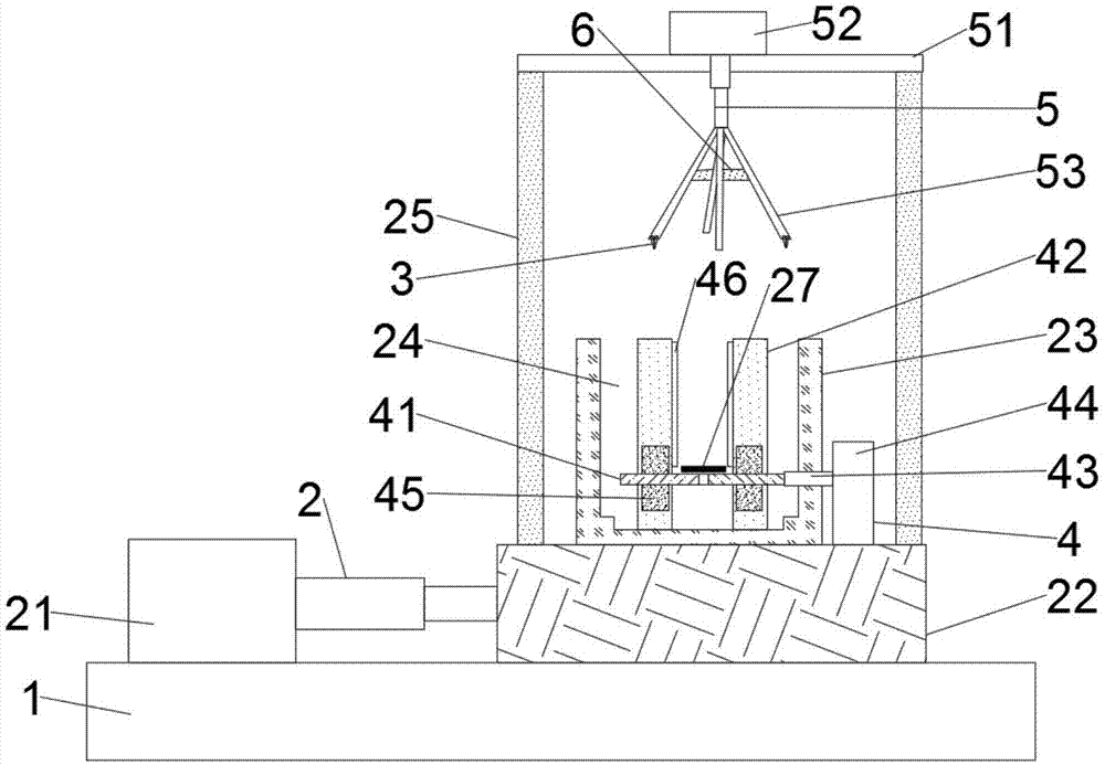 一种电容器用四引脚电极封装定位装置的制作方法