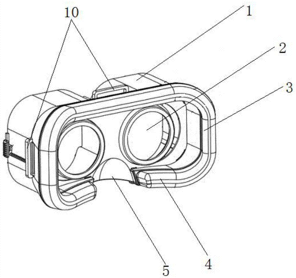 带眼部按摩功能的VR眼镜的制作方法
