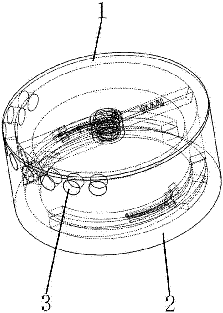 一种涡卷弹簧传动的紧固连接带散热功能的手机震动器的制作方法