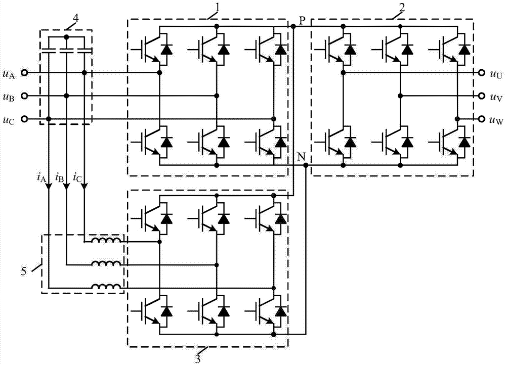 一种无直流母线储能元件的交-交功率变换器的制作方法