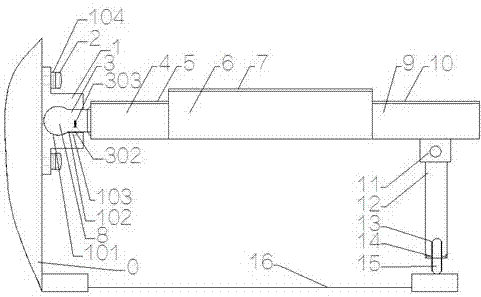 一种固定于墙面的床式电脑桌的制作方法