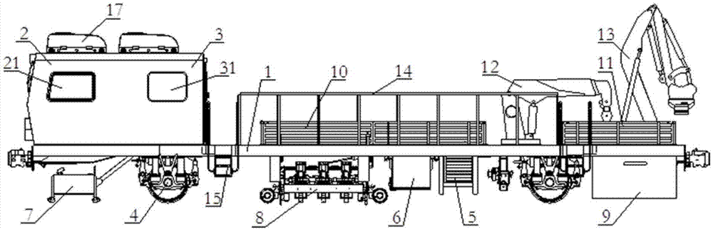 铁路工务线路养护多功能综合作业车的制作方法