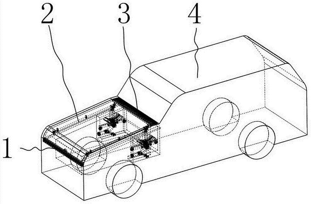 一种基于气压减震的汽车使用的前机盖机构的制作方法