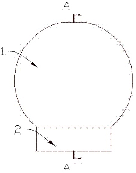 一种空气隔层式球冒口的制作方法