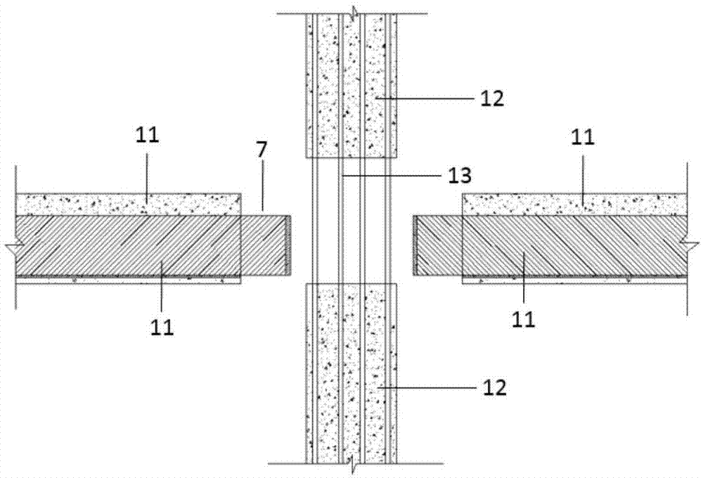 钢-混凝土组合预制梁和预制柱连接结构和施工方法与流程