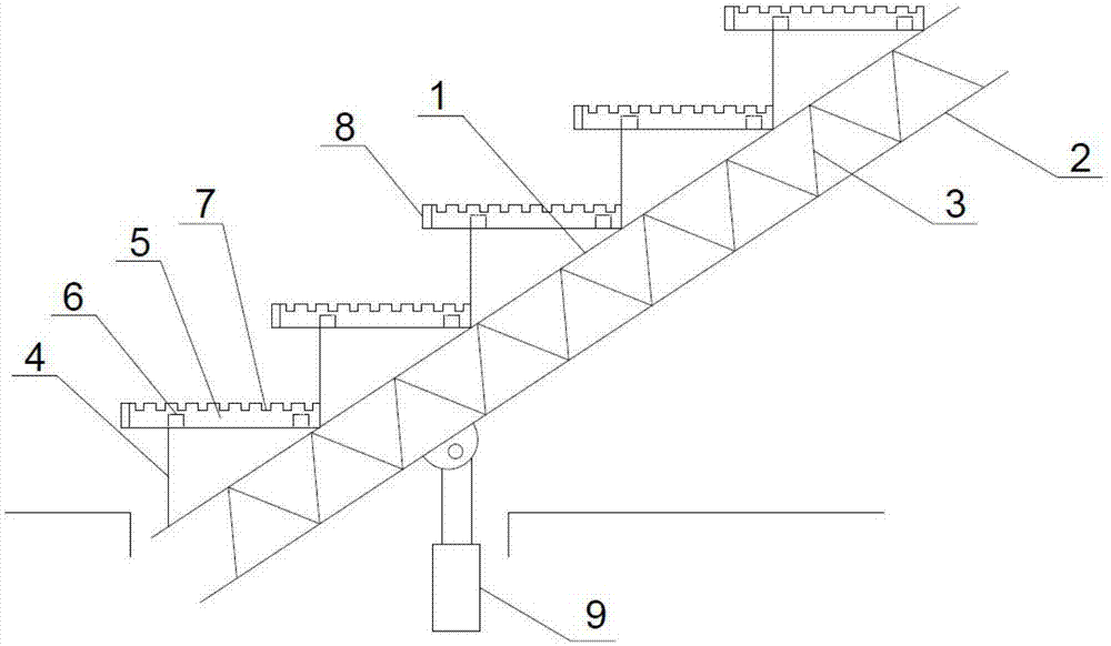 超重自动报警塑木阶梯的制作方法