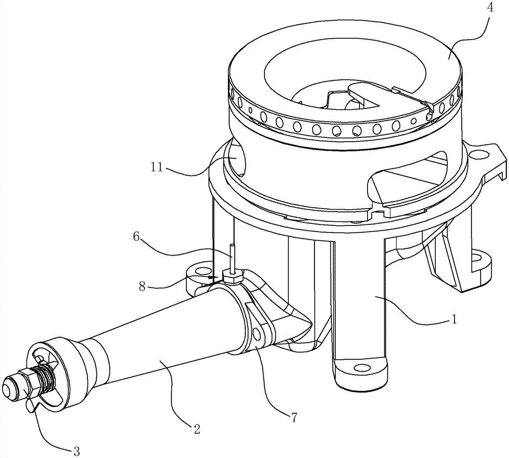 一种具有燃气预热功能的灶具燃烧器的制作方法