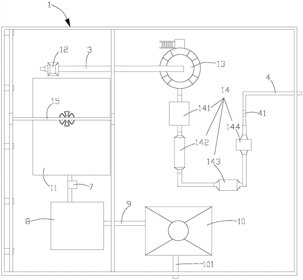 一种垃圾热解气化废料回收系统的制作方法