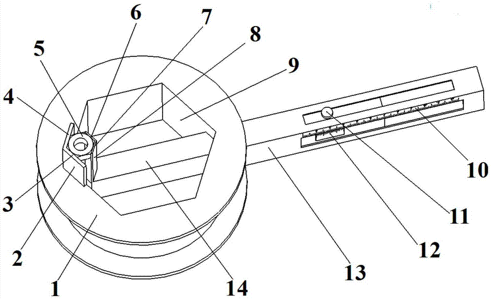 一种六角螺母测量工具的制作方法